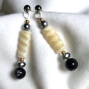 Handmade Earrings with Vintage and Modern Elements (E02-2H) New Without Tags